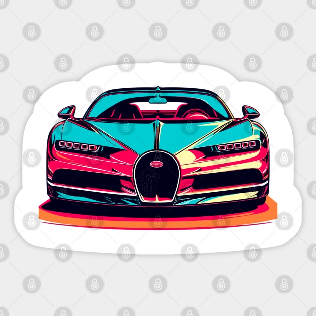 Bugatti Chiron Sticker by Vehicles-Art